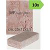 Wueffe Mattoni marmo Rosso Verona 25x12x5,5 - 10 pz - muro cordolo aiuola giardino