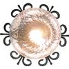 NBrand Plafoniera Lanterna Lampada a Muro Rustica in ferro battuto Applique Ø35 cm 60W