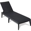Toomax Sirolo Lettino prendisole effetto Rattan Antracite 60x186x29 Sdraio reclinabile
