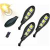 FARO LAMPIONE SOLARE PER ESTERNO 30W LUCE LED COB FARO PANNELLO SENSORE LUCE FREDDA