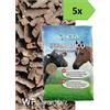 Wueffe srl Stallatico Pellet - 5 sacchi da Kg 20 - Concime Naturale Ammendante Pellettato