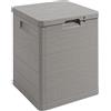 Toomax Multibox Woody's 90 Baule da esterno 90L Grigio Tortora per giardino 42x44x50h