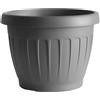 Bama Vaso Tondo Terra Col. Grigio Ø Cm. 25X18,5 H