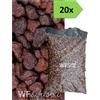 Wueffe Lapillo vulcanico rosso 10/18 - 20 sacchi da 33 lt. - pacciamatura giardino