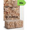 Wueffe Mattoni marmo Rosso Verona 25x12x10 - 36 pz - muro cordolo aiuola giardino