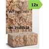 Wueffe Mattoni marmo Rosso Verona 25x12x10 - 12 pz - muro cordolo aiuola giardino