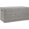 Toomax Dolomiti 500L Baule da esterno Grigio Tortora Porta Attrezzi Giardino 130x65x64