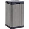 Toomax Rio Garden Bin Pattumiera da 80L 38x38x65 bidone Grigio / Antracite da giardino
