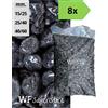 Wueffe Ciottoli di marmo Nero Ebano - 8 sacchi da 25 kg - sassi neri pietre giardino