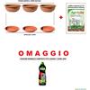 KIT VASO CIOTOLA PLASTICA 50+ARGILLA ESPANSA 10LT GIARDINO VASI PIANTE PRATO