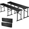 Does not apply Panca Da Campeggio Portatile Da 182 Cm, Panca in Plastica Pieghevole per Picnic,