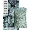 Wueffe Ciottoli di marmo Verde Alpi - sacco da 25 kg - sassi pietre giardino