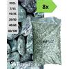 Wueffe Ciottoli di marmo Verde Alpi - 8 sacchi da 25 kg - sassi pietre giardino