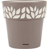 Vaso con riserva d'acqua tortora Stefanplast Opera Cloe cm 20x19