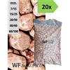 Wueffe Ciottoli di marmo Rosso Verona - 20 sacchi da 25 kg - sassi rossi giardino