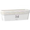 Balconetta con riserva d'acqua bianca Stefanplast Opera Cloe cm 50x18x17