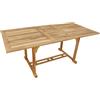 VERDELOOK Linea Acacia Tavolo Rettangolare estensibile 190-150x90 H 75cm miele
