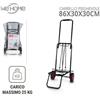 WeHome Carrello Portapacchi Pieghevole Portatutto Portata 25Kg / 50kg 2 Ruote in GOMMA
