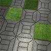 Kit 9 Mattonelle a Incastro per Terrazzo Pavimenti 30x30cm in PVC Antiscivolo