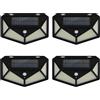 n1/mp24 4Pz Lampada luce faretto faro esterno solare 300 LED sensore movimento HS-8010C
