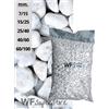 Wueffe Ciottoli di marmo Bianco Carrara in sacchi da 25 kg - sassi pietre giardino