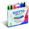 Giotto Scatola 12 Pastelli A Cera Maxi 2912 X10