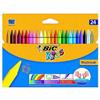 Bic Confezione 24 Pastelli a cera Colori Assortiti Serie kids Plastidecor