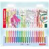stabilo Evidenziatore - swing cool Desk-Set - 18 Colori Assortiti 8 Neon + 10 Pastel
