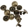 20 pezzi di rivetti a punta rotondi a forma di fungo da 8 mm, stile punk, per