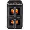 Ariete 4640 Air Fryer Vertical DUO, Friggitrice ad aria doppia verticale, 2460W,