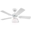 Does not apply 78704 Ventilatore Da Soffitto Princess Radiance II 90 Cm Bianco per Interni, Kit