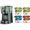 Lavazza A Modo Mio Macchina per Caffè Tiny Verde con 64 Capsule ¡Tierra