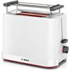 Bosch TAT3M121 Tostapane Compatto, 950 Watt, Spegnimento Automatico, Rosso | Tos