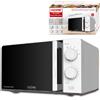 Hoomei Forno Fornetto Microonde Elettrico 20 Lt 700W 6 Livelli di Potenza Timer 30 min