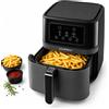 Luxell Friggitrice ad Aria 7.5 Litri 1850W Digitale Led 6 Programmi Senza Olio Nero