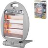 DCG Stufa Elettrica Quarzo 2 Elementi 400-800W Stufetta Caldo Bagno basso consumo