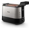 Philips Viva Collection Tostapane HD2639/90, 730W, 2 pinze, 7 livelli di tostatu
