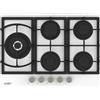 EffeZeta Piano cottura Samet Dafne70 a gas da incasso 5 fuochi 70 cm in vetro bianco