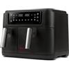 Trevidea Girmi FG26 Ecofrit Bis Friggitrice ad Aria, 2400 W, 9 Litri, Contenitori antiade