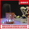 UMIDIFICATORE LED AROMATERAPIA DIFFUSORE AROMI ULTRASUONI DEPURATORE 100 PROFUMI