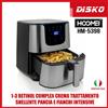 HOOMEI FRIGGITRICE AD ARIA CALDA HOOMEI ELETTRICA SENZA OLIO 6.5L 1500W DISPLAY TOUCH