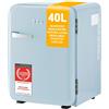 TZS First Austria Mini Frigorifero Retrò 40L silenzioso Piccolo Minifrigo design vintage con luce