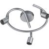TRIO LIGHTING - Planfoniera Paris 3 Luci GU10 Diametro 28 Col.Bianco/Nero/Allum.