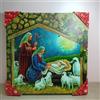 QUADRO NATIVITÀ LUMINOSO LED | TELA NATALIZIA GLITTER NIB OVP | Gran Natale 25cm