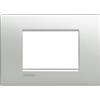 Bticino Placca Air 3 Moduli Tech In Metallo Bticino Serie Living light LNC4803TE