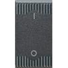 AVE Interruttore Bipolare Noir S45 Colore Nero 2P 16AX Finitura Opaca 1M AVE 45310