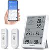 Igrometro Wifi Termometro Esterno Wireless 100m Range Tuya APP Data Storage e