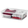 Stefanplast Contenitore in Plastica Multiuso 30 Litri 59x39xh17 cm - Trasparente