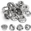 Ruglamzhip 30 Pezzi M8 Dadi A Flangia Inox DIN6923 | Autobloccante Con Dentatura Di Blocco,