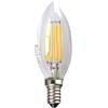 Generico Lampadina LED E14 luce bianca 5000K filamento forma oliva 4W lampada casa